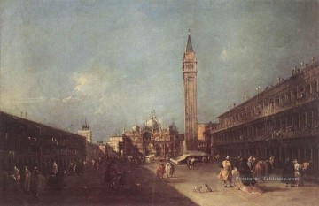  vénitien - Piazza San Marco école vénitienne Francesco Guardi